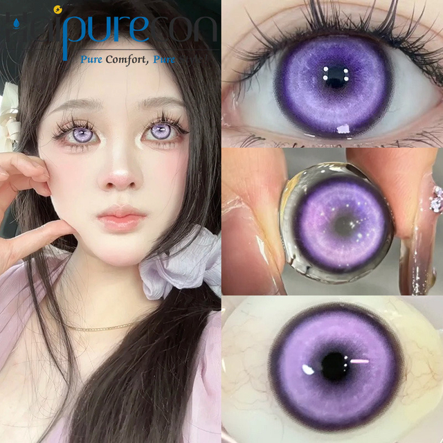 Lenti a contatto cosplay viola Haipurecon Koi Prank 14,5 mm