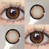 Haipurecon Saint Deer brown 14.5mm contact lenses with power