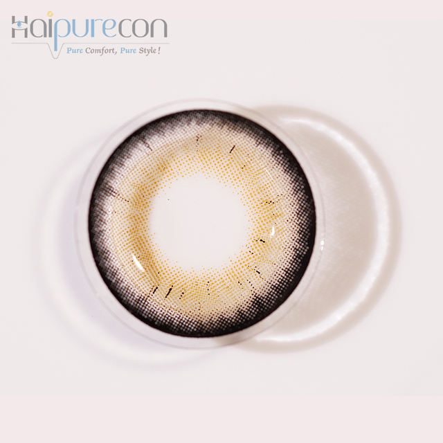 Haipurecon Saint Deer brown 14.5mm contact lenses with power