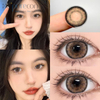 Haipurecon Yearly Color Contact Lenses Lotta Brown 14.5mm with power