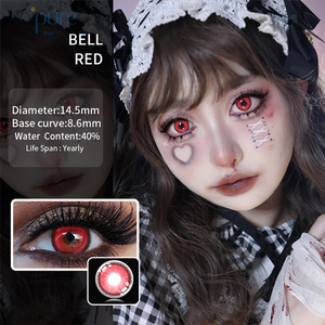 Haipurecon Cosplay color contact lens Annabel red 14.2mm with power