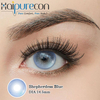 Haipurecon Shepherdess Blue 14.5mm Yearly Disposable Contact Lenses for Vision Correction Comfortable