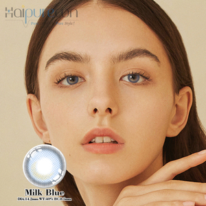 Haipurecon Milk Blue 14.2mm contact lens with power