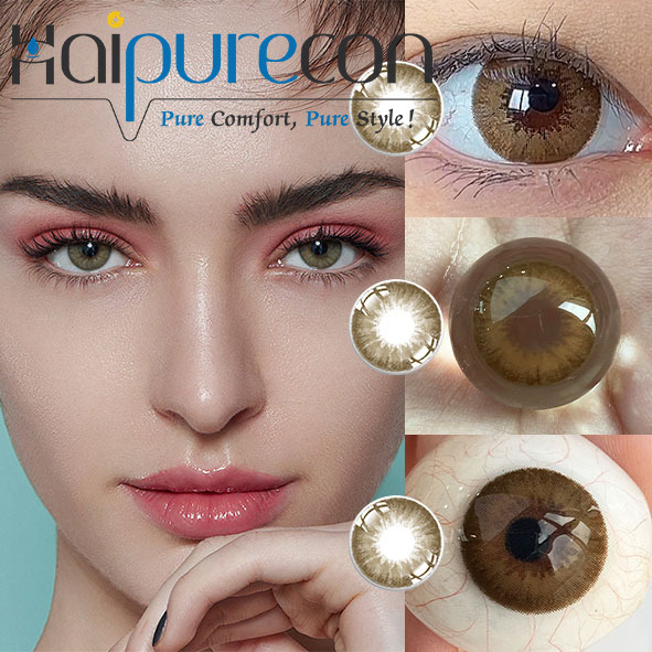 Latte Glow 14.2mm Smooth Look Contact Lenses for Natural Daily Wear