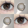 Haipurecon ry hitam 14,2 mm Lensa kontak dengan daya