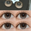 Haipurecon Honey peach grey 14.5mm contact lens with power