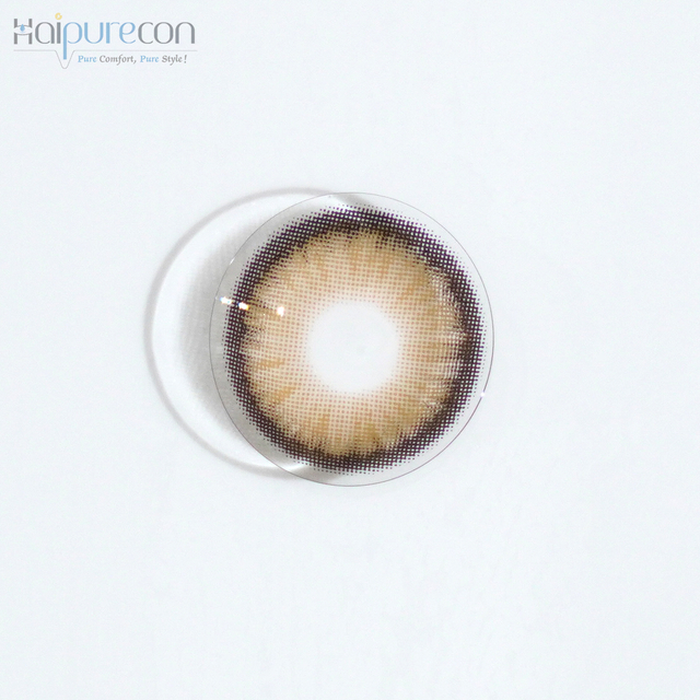 Haipurecon Diamond Sugar brown 14.5mm contact lenses with power