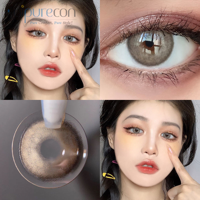 Haipurecon Mountain grey 14.0mm contact lenses with power