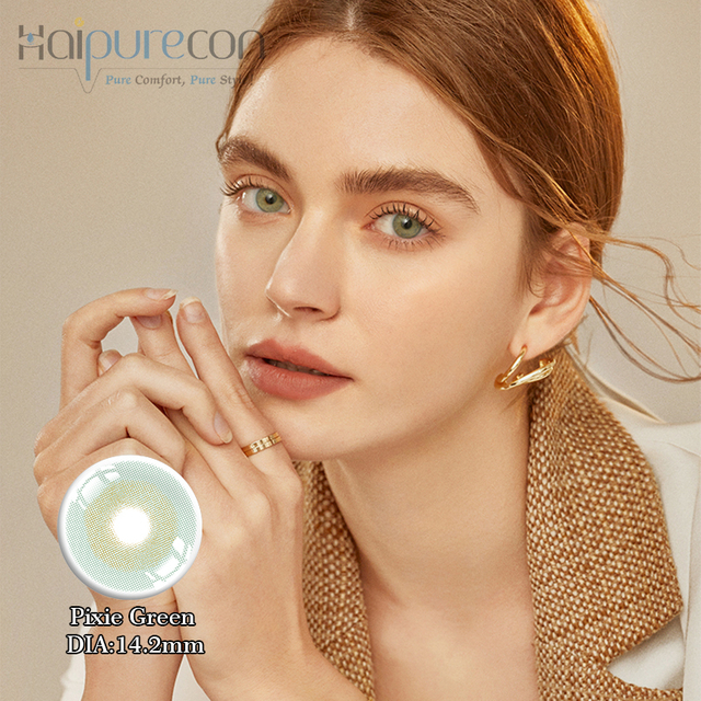 Haipurecon pixie Green 14.2mm contact lenses