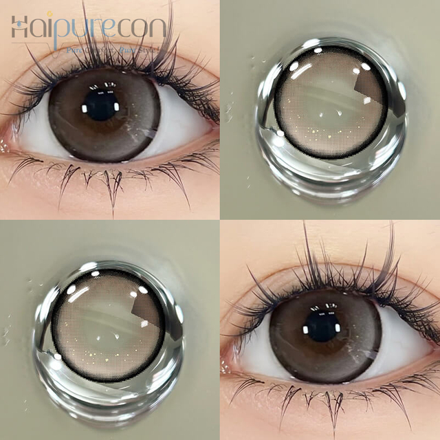 Haipurecon Yearly Big Eyes Natural Black Contact Lens