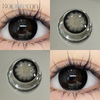 Haipurecon Black Eyes Black 14.5mm contact lens with power