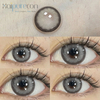 Haipurecon Black swan grey 14.5mm contact lenses with power