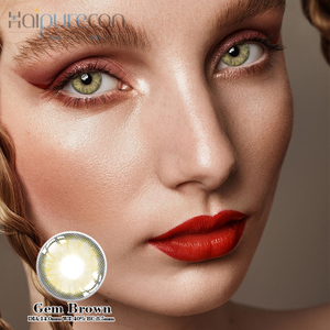 Haipurecon Gem brown 14.0mm contact lenses with power