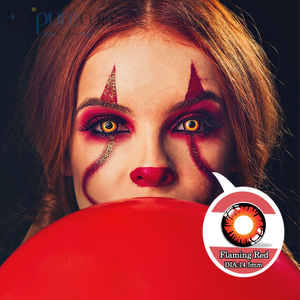 Haipurecon Flaming Red 14.5mm contact lens for cosplay