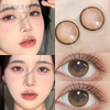 Haipurecon iced white peach 14.5mm contact lenses Iced white peach with power