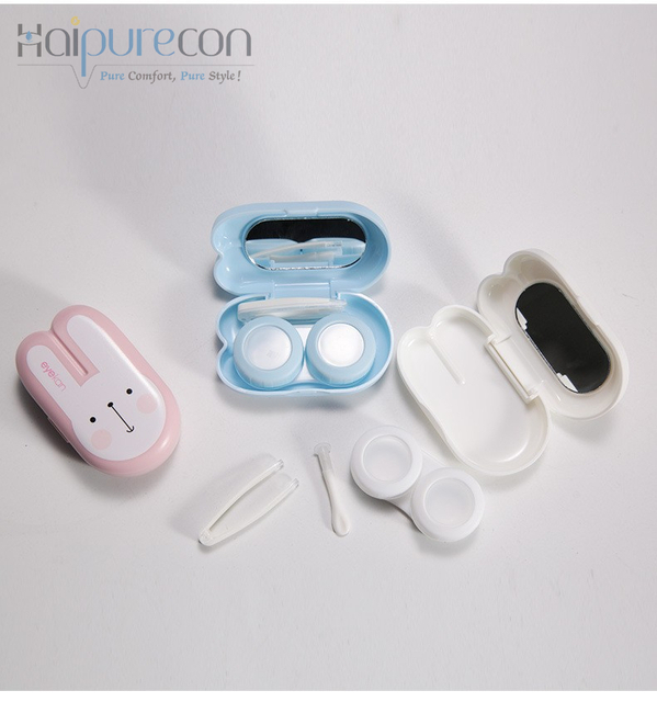 Haipurecon BTC-24 Mini Cartoon Rabbit contact lens companion box