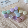 Haipurecon BTC-35 cream colored simplistic contact lens cases 