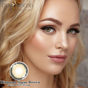 Haipurecon Diamond Sugar brown 14.5mm contact lenses with power