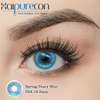 Haipurecon Spring Diary Blue 14.5mm Crystal Natural Style Lenses High Moisture Content