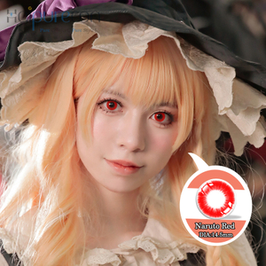 Haipurecon Cosplay Naruto Red 14.5 mm contact lens 