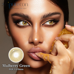 Haipurecon Mulberry green 14.0mm contact lenses with power