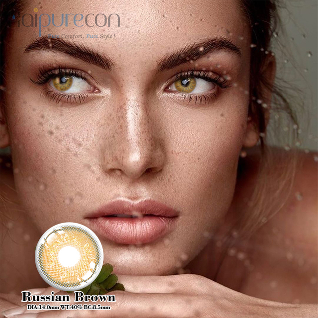 Haipurecon Russian brown 14.0mm contact lenses