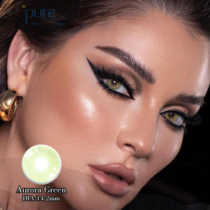Haipurecon Aurora green 14.2mm contact lense with power