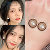 Haipurecon Yearly Color Contact Lenses Lotta Brown 14.5mm with power