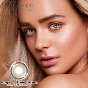 Haipurecon color contact Lenses Grape 4 tone Brown 14.2mm