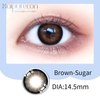 Haipurecon color contact Lenses Brown Sugar 14.5mm