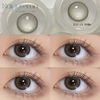 Haipurecon daily color contact Lenses Fog pearl 14.0mm with power