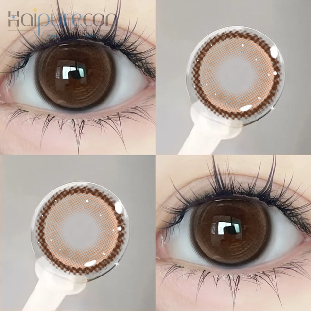Haipurecon Glacier tea 14.2mm contact lens with power