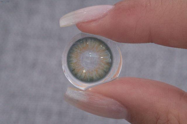 Haipurecon Hybrid kitten green 14.2mm contact lens with power