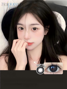 Haipurecon Gugu black 14.2 mm contact lens with power