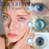 Haipurecon Shepherdess Blue 14.5mm Yearly Disposable Contact Lenses for Vision Correction Comfortable