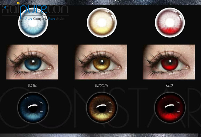 Haipurecon High-Light Series Soft Yearly Disposable Contact Lenses