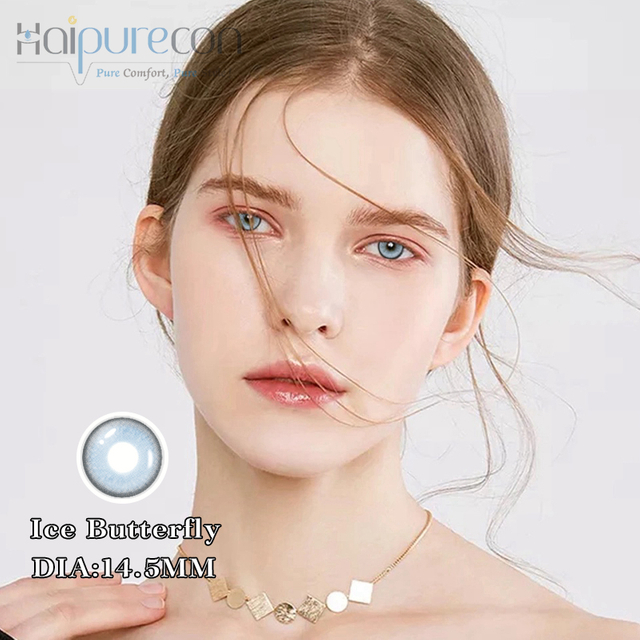 Haipurecon Ice Butterfly 14.5 mm contact lens with power