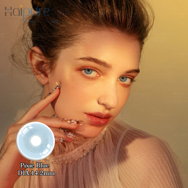 Haipurecon pixie blue 14.2mm contact lenses