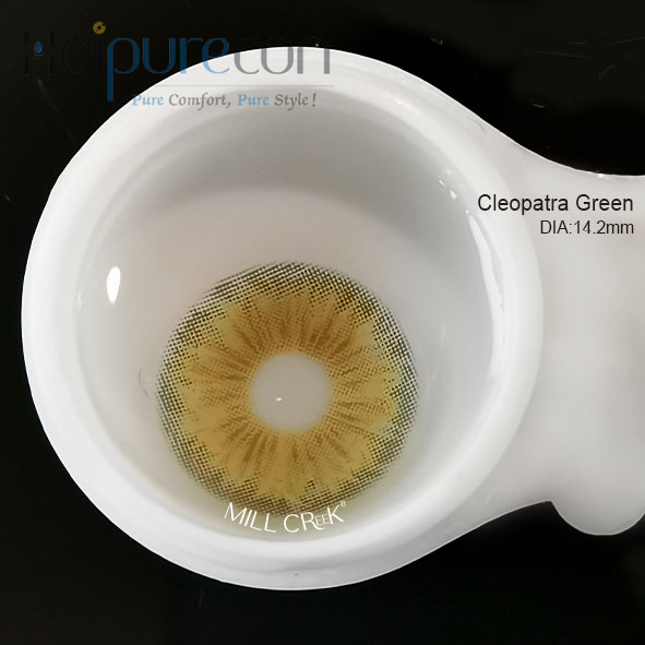Haipurecon Soft Clepatra Green Prescription Colored Contacts with CE Approved