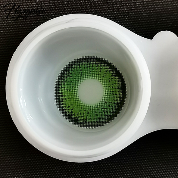 Fashion Year Disposable 14.5mm Diameter Green Contact Lenses for Halloween 