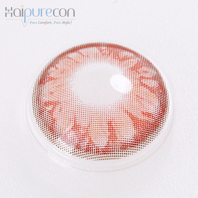 Haipurecon Gem pink 14.0mm contact lens with power