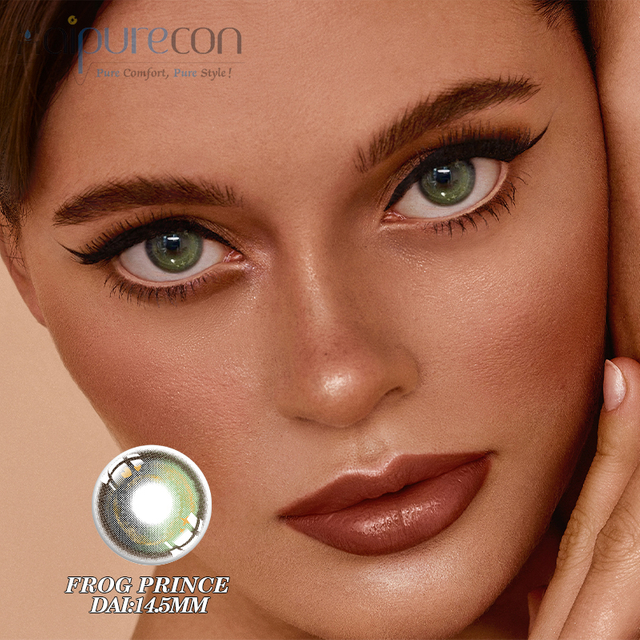 Haipurecon Green 14.5mm Colored Contact Lenses