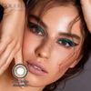 Haipurecon Yearly Color Contact Lenses Lotta Brown 14.5mm with power