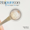 Haipurecon Tigris Brown 14.2mm 40 Percent Water Content Brown Daily Disposable Contact Lenses for Dry Eyes