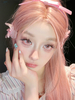 Haipurecon Dancing Star Pink 14.2 mm contact lens with power