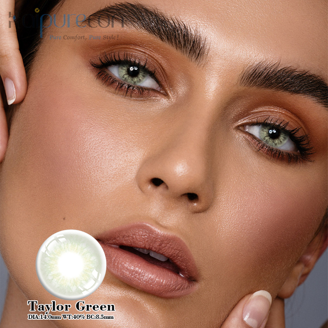 Haipurecon Taylor green 14.0mm contact lenses with power