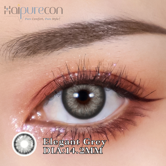 Haipurecon Elegant grey 14.2mm contact lenses