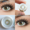 Haipurecon Molly Green Yearly Color Contact Lenses 14.0mm Natural Big Eye Effect 40% Water Content 8.6mm BC CE ISO 0197