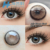Haipuming Wholesale Jelly Bloom Black & Gold Colored Contact Lenses 14.5mm 40% Water Content Comfortable Yearly Disposable High Quality OEM ODM
