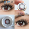 Haipurecon Goofy Princess 4-Tone Colored Contact Lenses 14.2mm Big Diameter Yearly Wear Cosmetic Contacts